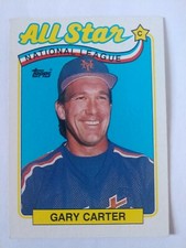 GARY CARTER 1989 Topps Baseball Card #393 New York Mets HOF 