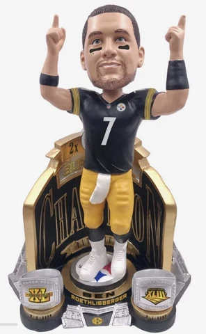 Ben Roethlisberger Pittsburgh Steelers 2X Super Bowl Champion Bobblehead Cover