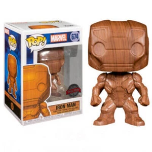 Highly Collectible Excellent Quality Iron Man Wood Deco US Exclusive Pop! Vinyl - Picture 1 of 3