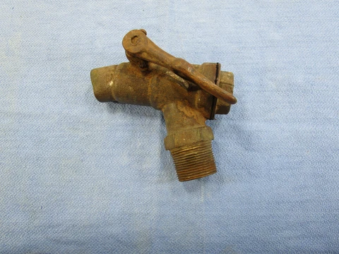 VINTAGE MORRISON BROS. IOWA SOLID Brass SPIGOT FAUCET SPOUT Antique Industrial Cover