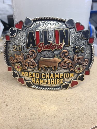 Fibbia per cintura Hampshire All In Jackpot Breed Champion 2024