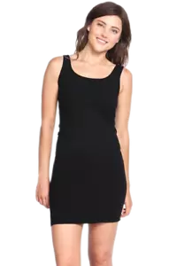 M. Rena Seamless Scoop neck Layering Tank Dress. Bra friendly One Size - Picture 1 of 8