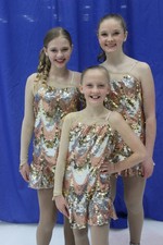 Gold figure skating dress, small adult