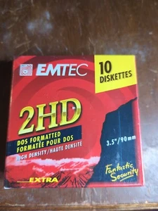 EMTEC Disketten 2HD doppelseitig hohe Dichte 10er-Pack 3,5 Zoll/90 mm - Bild 1 von 5