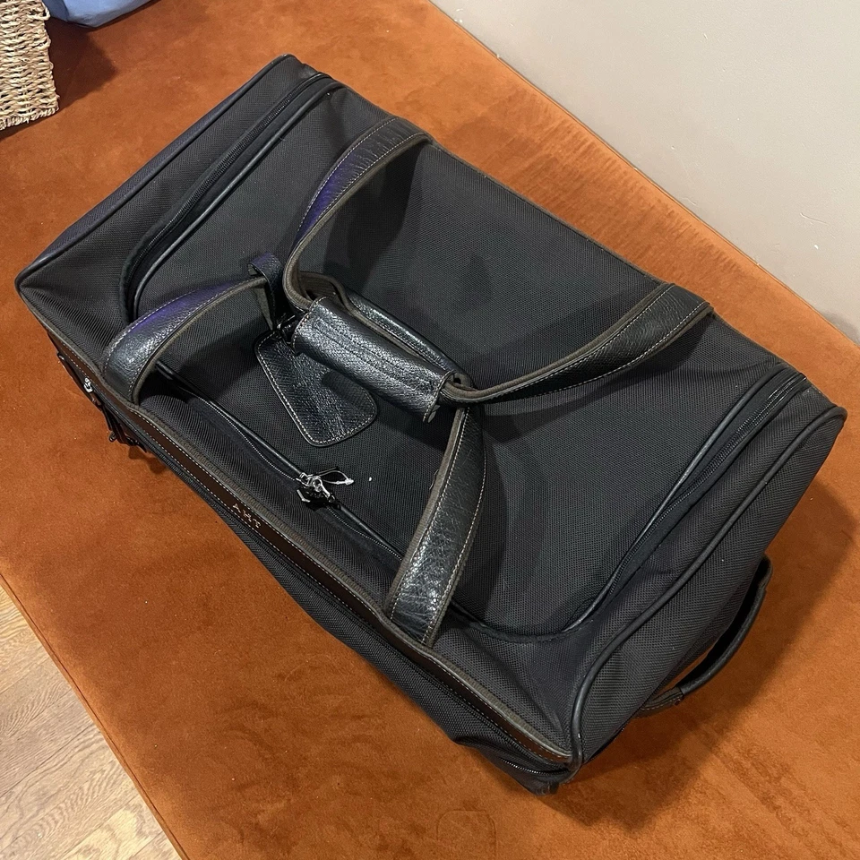 Longchamp Le Pliage Wheeled black Carry On Luggage Suitcase 22” - Image 1 of 4