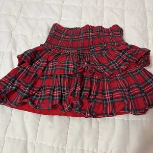 USED Red Plaid Janie And Jack Skirt, Size 16 Girls - Picture 1 of 3