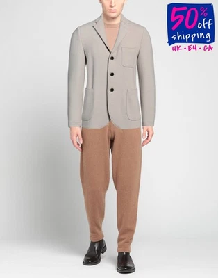 RRP €566 BARENA Knit Blazer Jacket IT52 US42 XL Wool Blend Made in Italy - Image 1 of 4