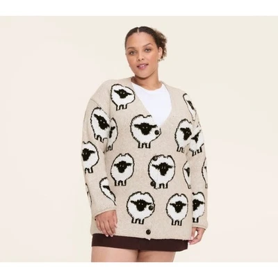 Target x Woolrich Women’s Sheep Print Relaxed Cardigan – Size 1x - Image 1 of 3