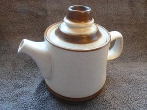 Vintage Denby Potters Wheel Teekanne 1970’s Stoneware Oatmeal & Brown 1,5 Pint. - Bild 1 von 6