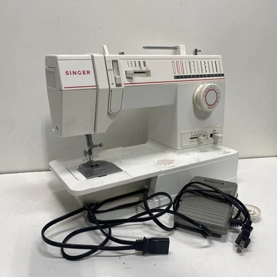 Singer White Multi-Stitch Portable Electric Sewing Machine 9020 Model - Image 1 of 4