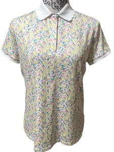 WALTER HAGEN Short Sleeve Fresco Ditsy Lemon Polo Size XL NEW - Picture 1 of 9