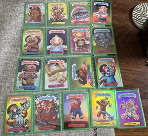 2022 Topps Garbage Pail Kids Chrome Series 5 Lot of 17 Green Refractor /299 - Bild 1 von 6