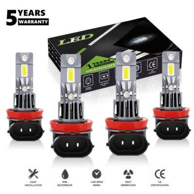 LED Headlight High Low Beam Kit For Nissan X-Trail 2015-2016 2017 2018 2019 - Изображение 1 из 4