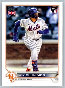 2022 Topps UK Edition Nick Plummer RC Rookie Mets #48 - Picture 1 of 2