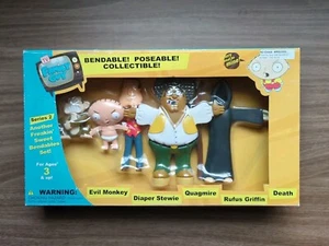 Family Guy Another Freakin’ Sweet Bendable Set Series 2 Stewie Monkey Death - Picture 1 of 14