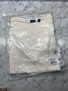 Rafaella Women’s Zip Neck Shoulder Eggshell Petite M - Picture 1 of 4