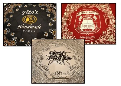 3 Western Bandanas, Titos Vodka, PBR - Pro Bull Riders, Patriot Night - North 40 Foto 1 de 4