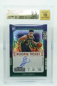 2021-22 Contenders Chris Duarte Rookie Green Shimmer Auto #113 BGS 9.5 / 10 RARE - Picture 1 of 2