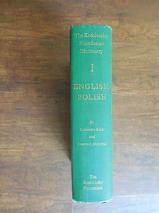 English Polish Dictionary Volume I The Kosciuszko Foundation Dictionary, 1960 - Picture 1 of 5
