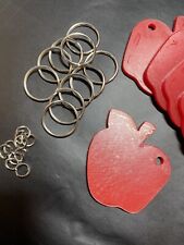 30 pc apple blank key rings 