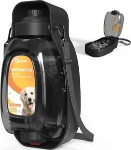 Lingte Large Capacity Size 45oz/1300ml Foldable Collapsible PetBottle(Bulk3Sets) - Picture 1 of 14