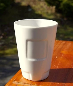 Starbucks Coffee Company White 2008 New Bone China Cup Squares - Bild 1 von 7