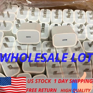20W PD USB-C Power Adapter Fast Wall Charger For iPhone 13 12 11 Wholesale Lot - Picture 1 of 15