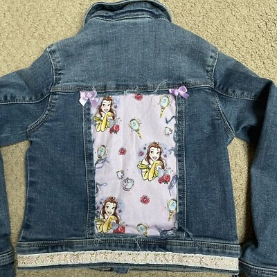 Chaqueta vaquera Jumping Beans talla 5T Disney La Bella y la Bestia niñas Foto 1 de 4