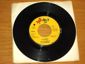 PROMO 70s ROCK 45 RPM - PLAYBOYS OF EDINBURG - 123 P-1729 "LA BAMBA/HAPPY TRAIN" - Picture 1 of 2