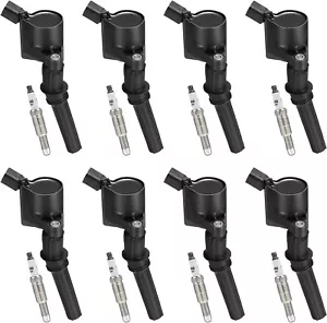 8 bobinas de encendido y bujía para Ford Lincoln Mercury F-150 Mustang Expedition - Imagen 1 de 7