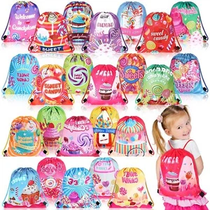 24 Pcs Candy Party Gifts Bags Candy Drawstring Bags Decoration Favor Storage For - Picture 1 of 6