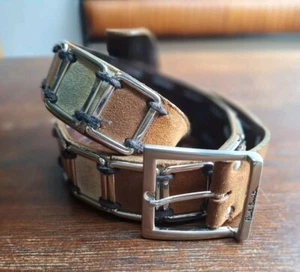 Fantastic Paul Smith Suede Patch Belt. Size 36 - Picture 1 of 10