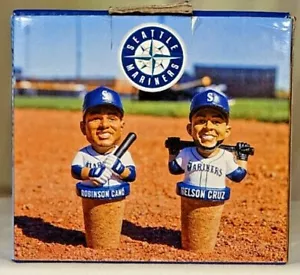 Juego de 2 tapones de vino Nelson Cruz & Robinson Cano Béisbol de los Marineros de Seattle MLB NUEVO EN CAJA - Imagen 1 de 3