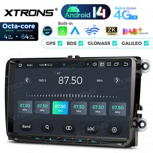 9" Android14 8Core 64GB Car Stereo Radio GPS For VW Passat Golf 5 6 Touran Jetta - Picture 1 of 20
