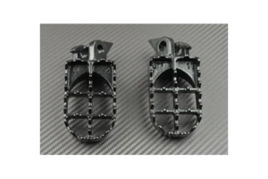 Left & Right Front Wide Footrest Foot Pegs KAWASAKI KX 125 1997-2000 - Picture 1 of 3
