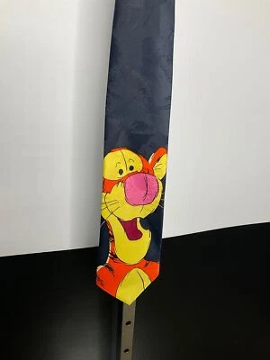 Disney Pooh Tigger Мужской галстук на шее Синий Оранжевый Полиэстер - Изображение 1 из 4