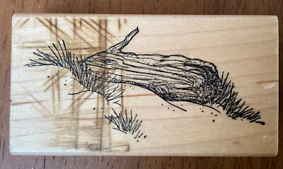 Art Impressions J-1496 漂流木海滩草砂木安装橡皮图章 — 第 1/4 张图片