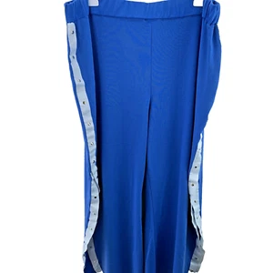 Simply Be Tear-Away Jogger Pants, Plus Size UK 30, Blue Ivory - Picture 1 of 21