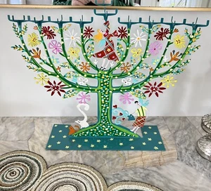 Hanukkah family tree menorah – multicolor - Picture 1 of 2