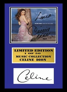 CELINE DION SIGNED FRAMED - Imagen 1 de 1