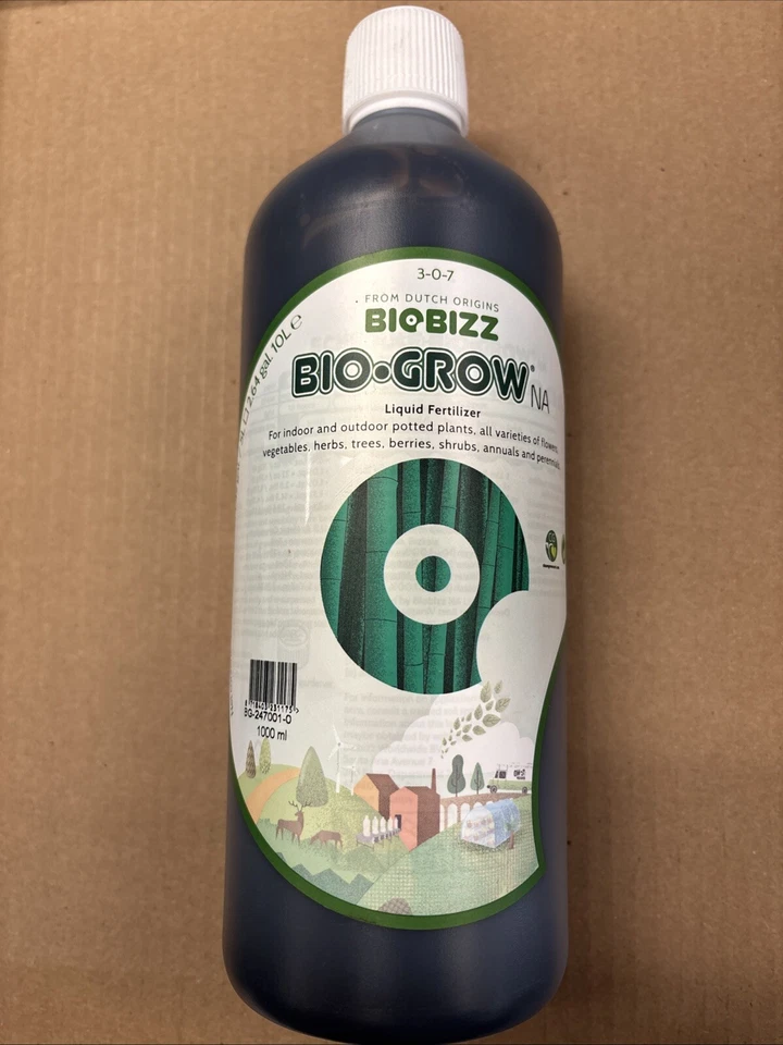 Fertilizante orgânico vegetal Biobizz BioGrow 1 litro (3-0-7) - Imagem 1 de 1