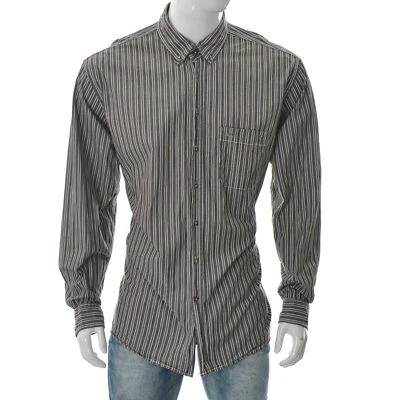 Camel Active Men's Oxford Casual Shirt One Pocket Long Sleeve Stripes Size 2XL - Image 1 of 4