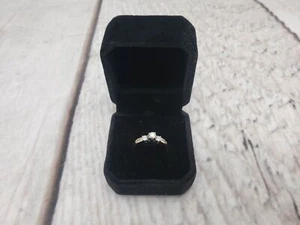 Anillo YG Mujer Talla 6.5 2.24DWT Oro Amarillo 14k, 0.16ct Corte Redondo Diamante Central - Imagen 1 de 6