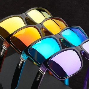 Xagger Square Polarized Sunglasses for Men Women Mirrored Sport Driving Fishing - Picture 1 of 14
