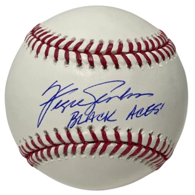 Fergie Jenkins Signed ROMLB Baseball w/ Black Aces Beckett W BAS COA Cubs - Image 1 of 2