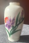 Vase bout en porcelaine vintage motif floral Homco 4 pouces