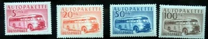Finland Sc Q6-9 Mail Bus Parcel Post Set VF MH 1952-58 - Bild 1 von 6