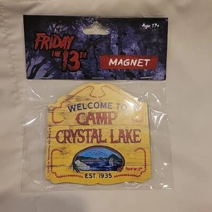 Friday The 13th Camp Crystal Lake Refrigerador Imán Espíritu Halloween. Nuevo - Imagen 1 de 5