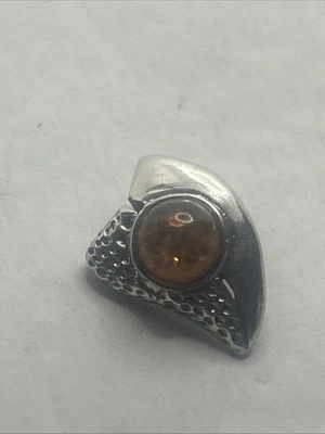 Colgante de ámbar báltico de plata de ley 925 maciza Foto 1 de 4