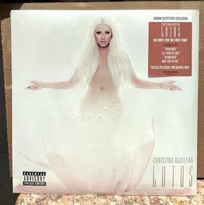Christina Aguilera Lotus NEW Vinyl UO Exclusive Opaque Pink Marble LP Sealed - Picture 1 of 2